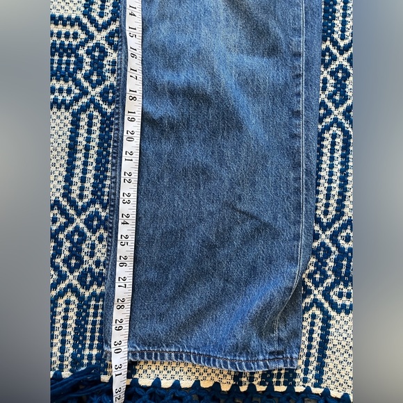 Aritzia Denim Forum The Farrah Hi-rise Cargo Jeans Size 29 In Kiss N Tell Bleu - Picture 14 of 14